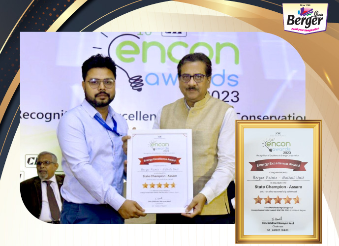 State Victory At 16th CII ENCON Awards For Berger's Naltali Team