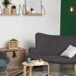 modern green room living room