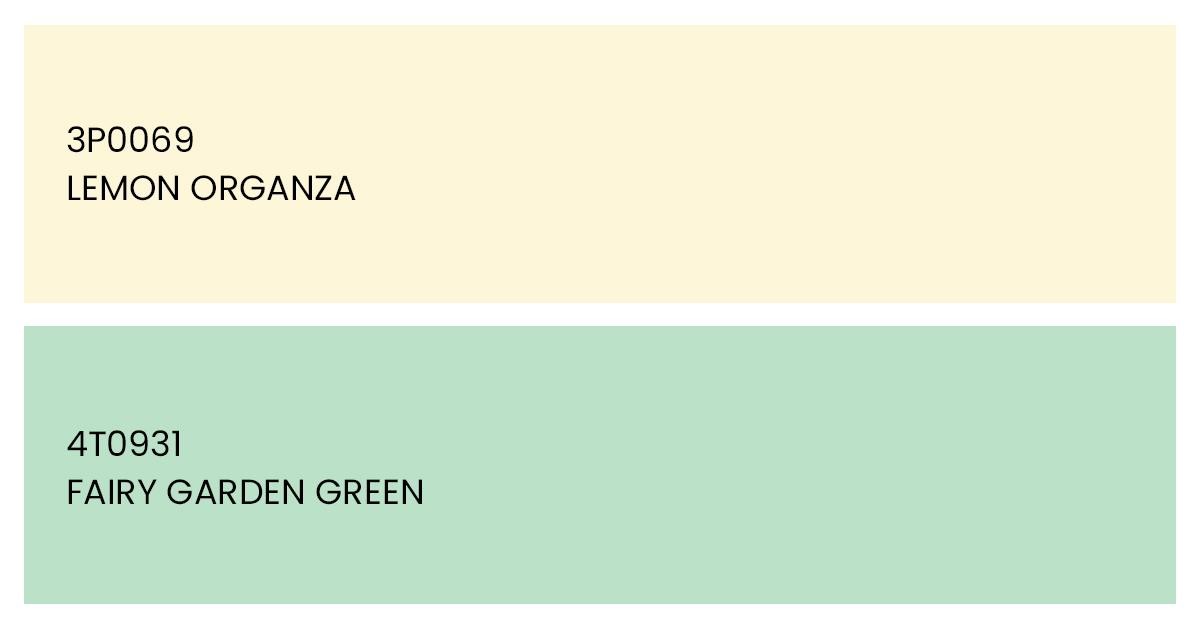 Hex Colour Codes for Shades Yellow and Green