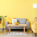 mood-boosting yellow wall color