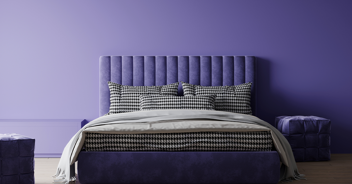 Deep purple paint for bedroom