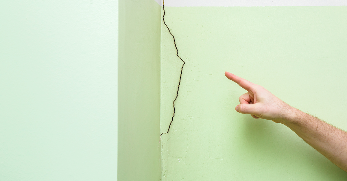 Repair hairline cracks in walls