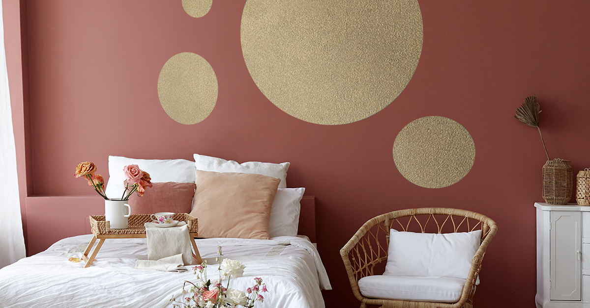 Wall paint design: 55 ideas for bedroom, living room & hall