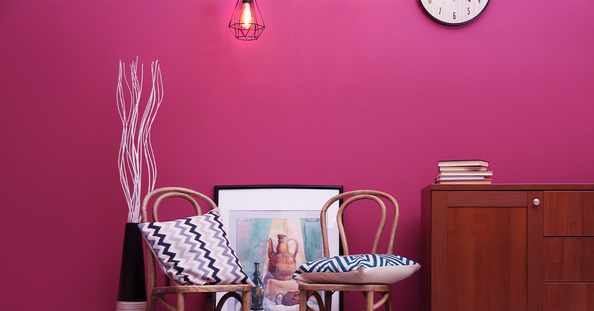 Barbiecore Pink Wall Paint Interior