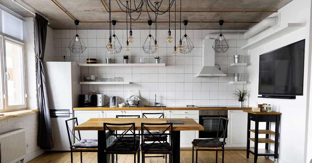 Industrial Style Kitchen Decor and Wall Paints