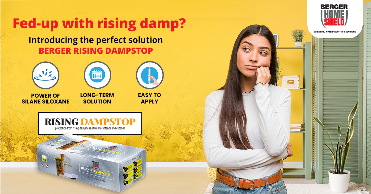 Goodbye to dampness with Berger Homeshield Rising Dampstop