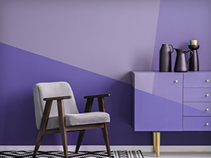 purple shades wall colour