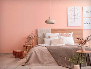 Pink And Brown Bedroom