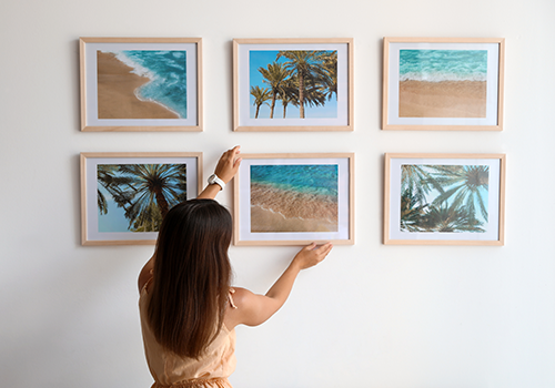 A Woman Hanging Wall Frames