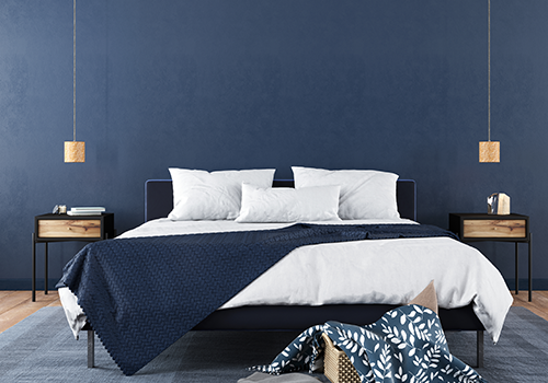 Blue Themes Modern Bedroom