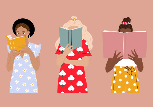 Girls Reading Books