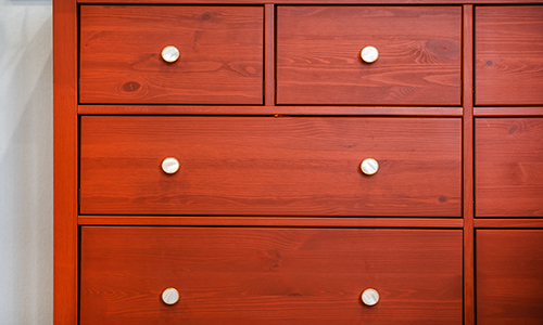 wooden brown drawers