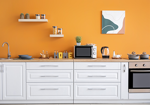 Orange Kitchen Wall