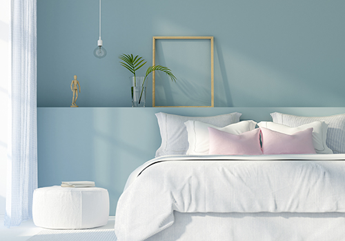 Interior  modern bedroom colour