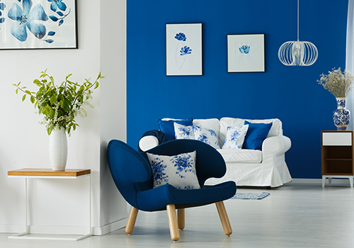 blue colours walls image