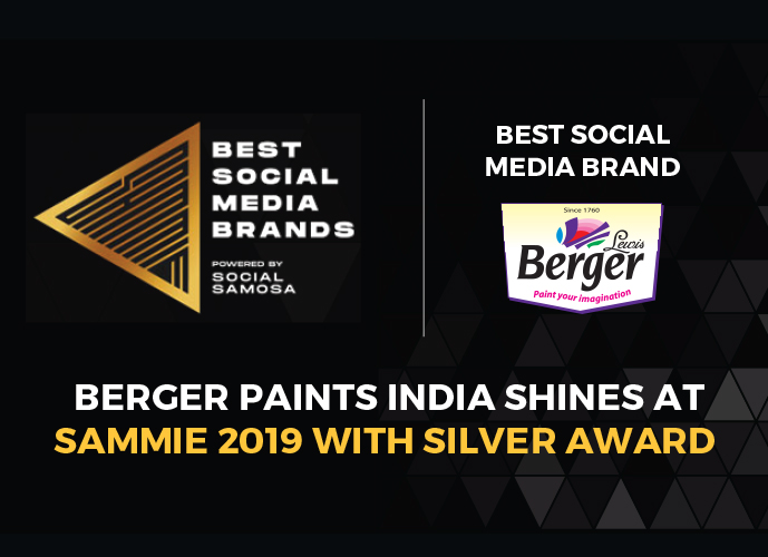 Berger Paints India Shines at Sammie 2019 With Silver Award