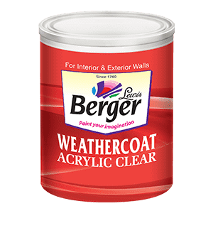 WeatherCoat Acrylic Clear, Waterproofing Solutions – Berger Paints